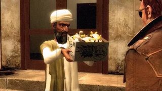 An image of Postal 3 showing Osama bin Laden handling a box full of exploding penises. 