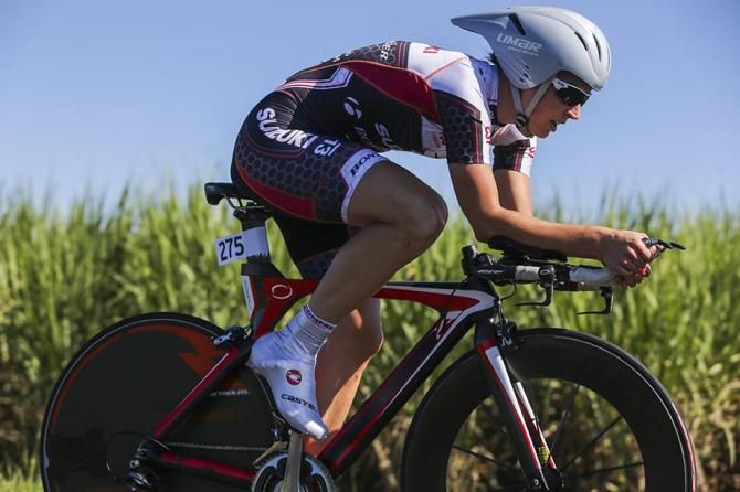 Rebecca Wiasak (Suzuki Bontrager) en route to victory in the women's NRS time trial at Battle on the Border