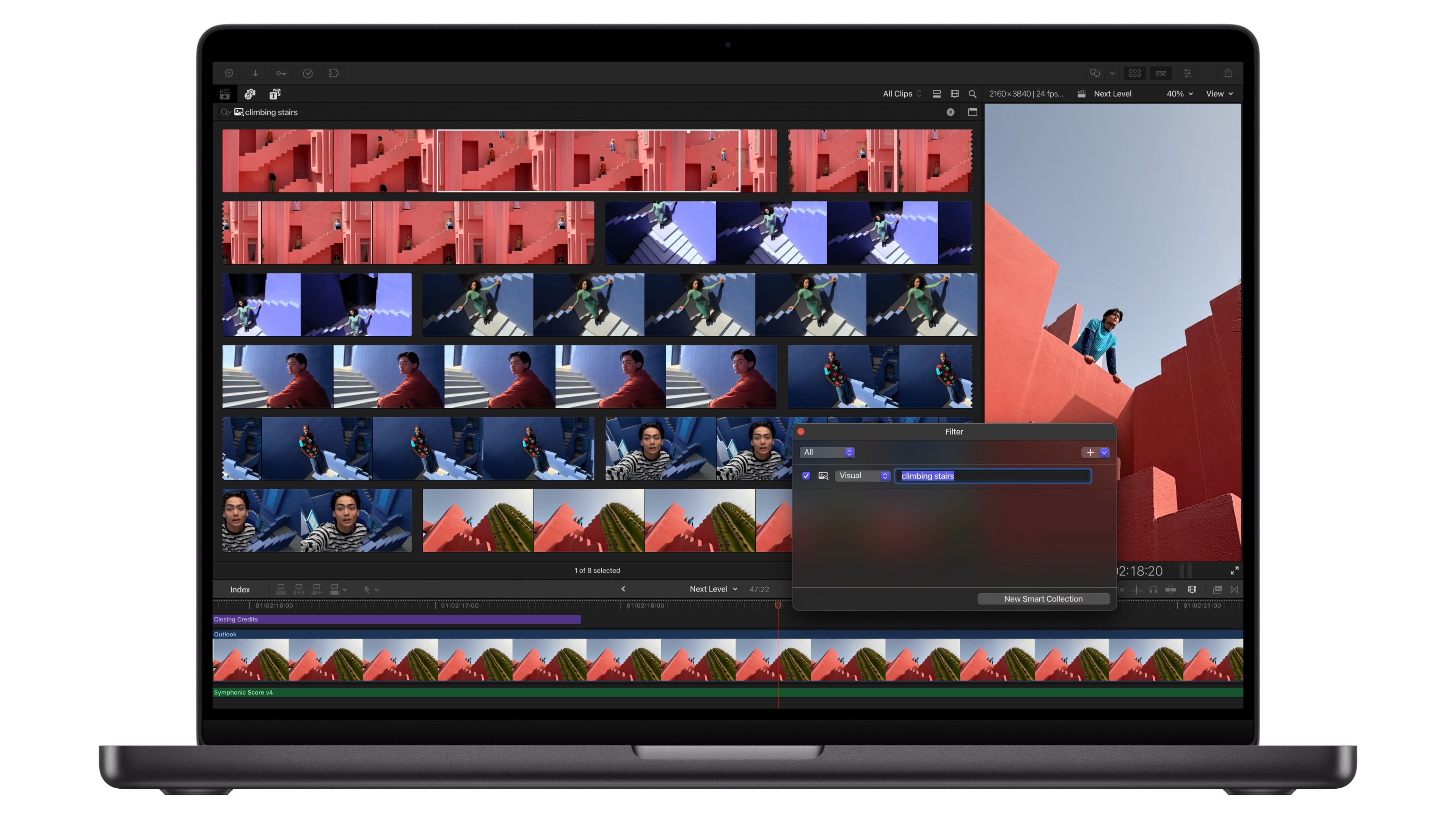 Final Cut Pro Visiual Search on Mac