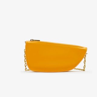 burberry yellow small crossbody bag on gold chain
