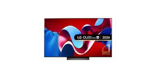 77-inch LG C4 white background