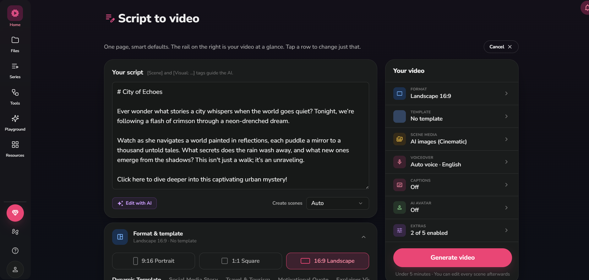 Fliki hands-on testing