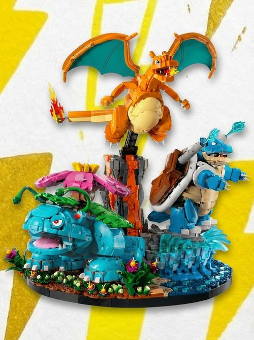 Venusaur, Charizard and Blastoise