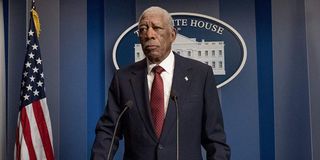 Morgan Freeman as President Allan Trumbull in Angel Has Fallen