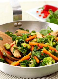 Chicken &amp; Watercress stir fry - Recipes - Marie Claire