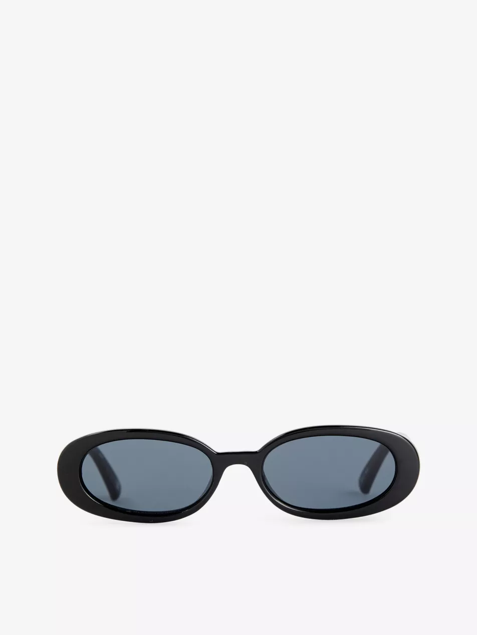 Outta Love Oval-Frame Plastic Sunglasses