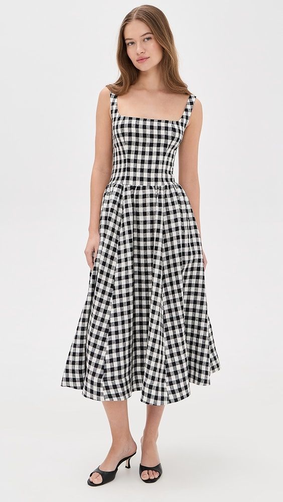 Janu Linen Dress - Park Check