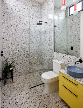 How to Create a Neutral Glam Basement Bathroom