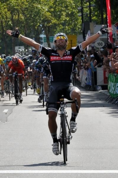 Davide Appollonio (Cervelo TestTeam) attacked with 2km remaining and hung on for the solo victory.