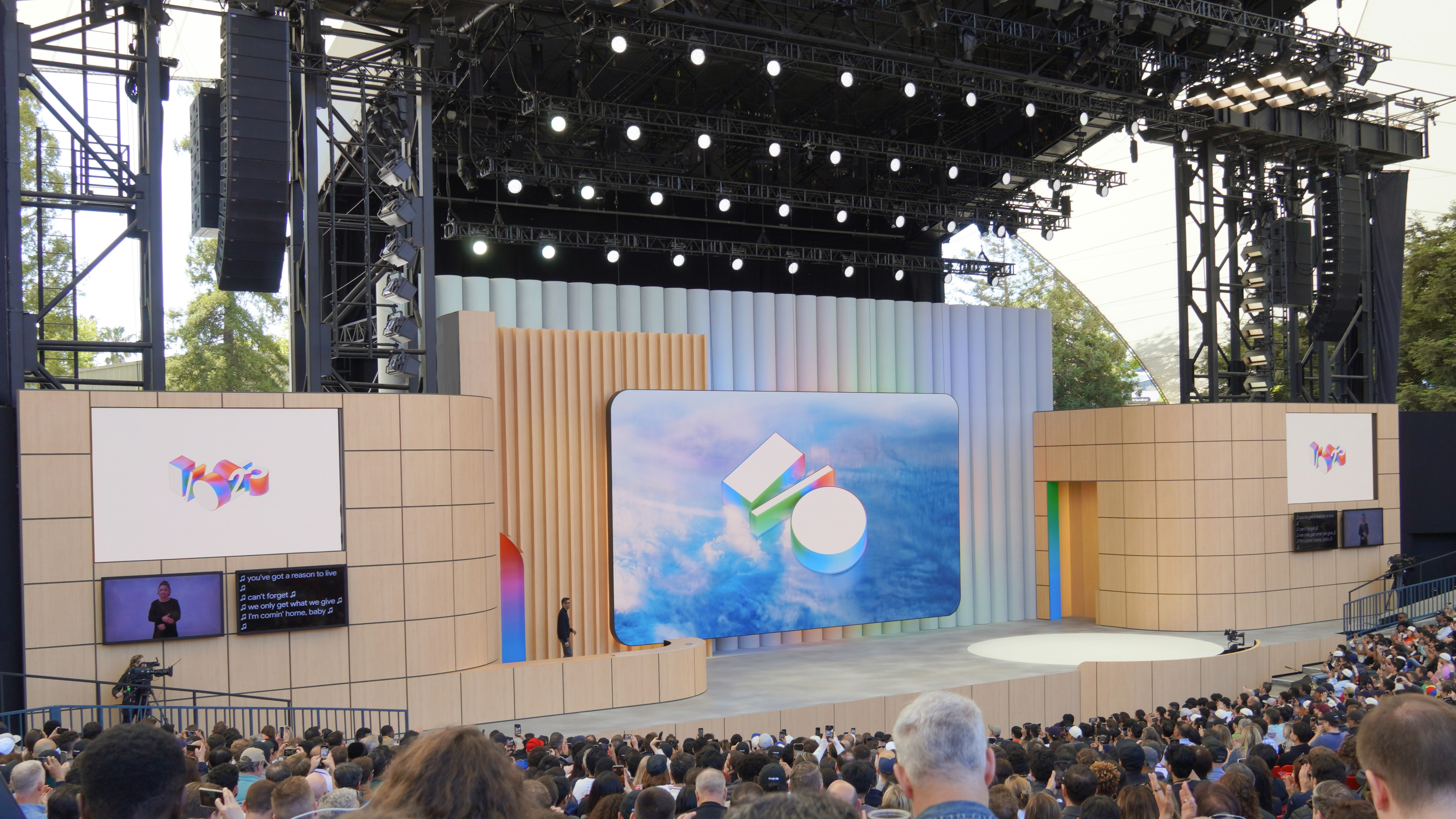 The Google I/O 2025 on stage