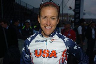 Kristin Armstrong (USA) before her final race as a professional.