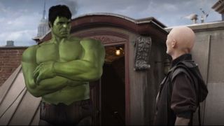 The stand-in Hulk in the deleted scene looks straight out of a PS2 game. 
