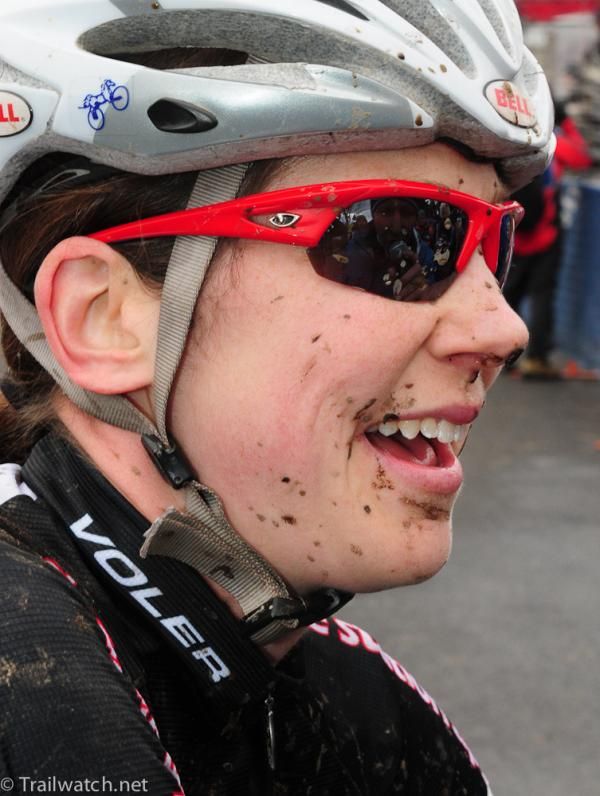 Devon Haskell (Team Tibco) enjoying her championship