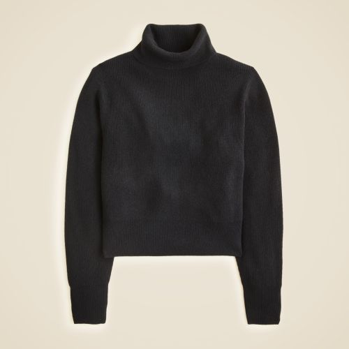 Ribbed Cashmere Turtleneck Sweater