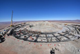In the remote Chilean Atacama Desert, the European Southern Observatory is laying the foundation for what will soon be the largest ground-based telescope in the world. Named the Extremely Large Telescope (ELT) will have a primary mirror that measures 129 feet (39.3 meters) in diameter, a 14-foot (4.2 m) secondary mirror and a 12-foot (3.75 m). Workers are currently building the foundation for the enormous observatory, which will have a dome-shaped enclosure measuring 243 feet (74 m) tall.