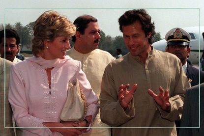 Princess Diana and Imran Khan: Diana, Princess of Wales, is welcomed to Lahore by Imran Khan in April 1996