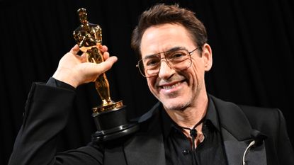 Robert Downey Jr. is seen backstage during the 96th Annual Academy Awards at Dolby Theatre on March 10, 2024 in Hollywood, California.