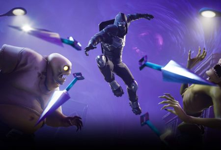 A ninja throws kunai in this Fortnite: Save The World marketing screenshot