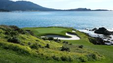The par-3 7th hole at Pebble Beach