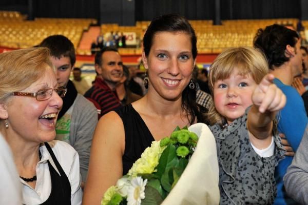 Kenny De Ketele's daughter Elena and wife Sara