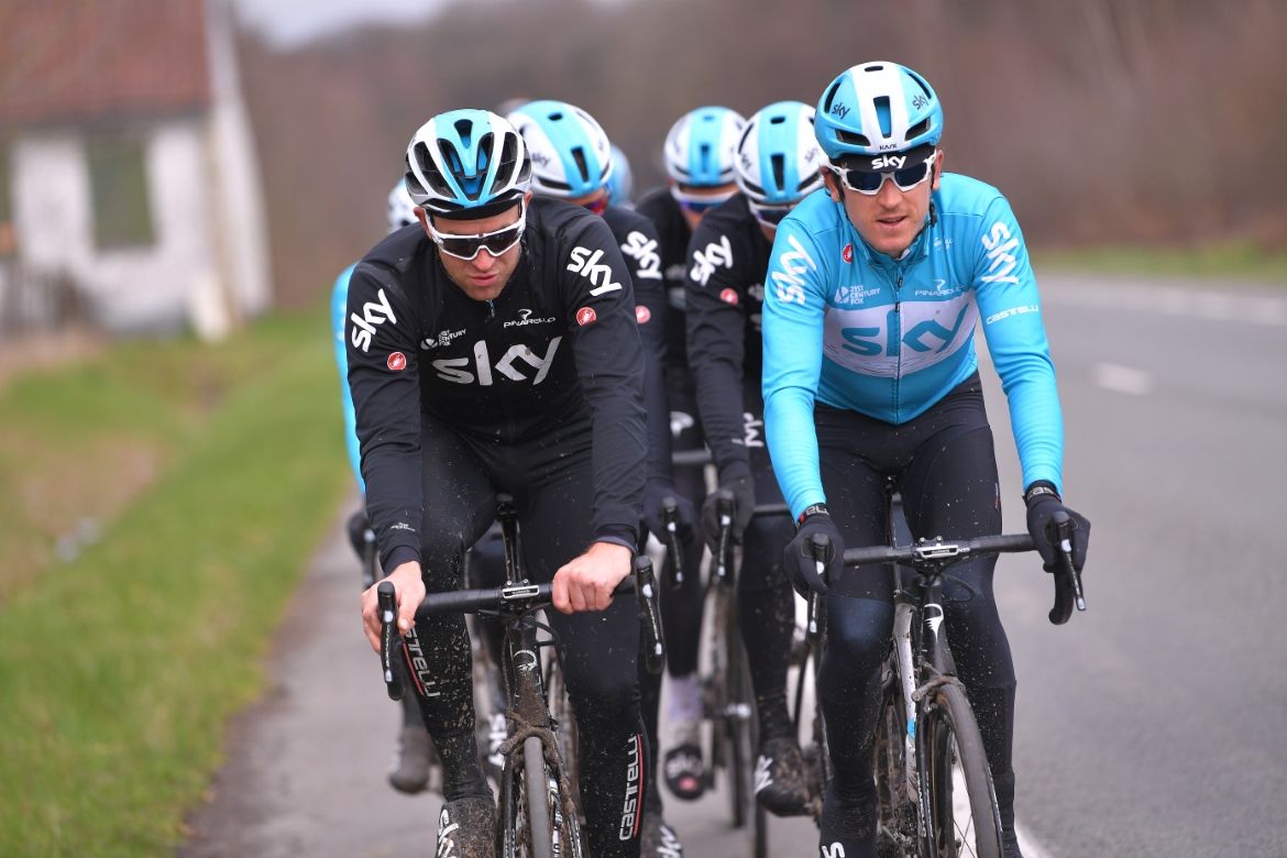Team Sky recon Paris-Roubaix