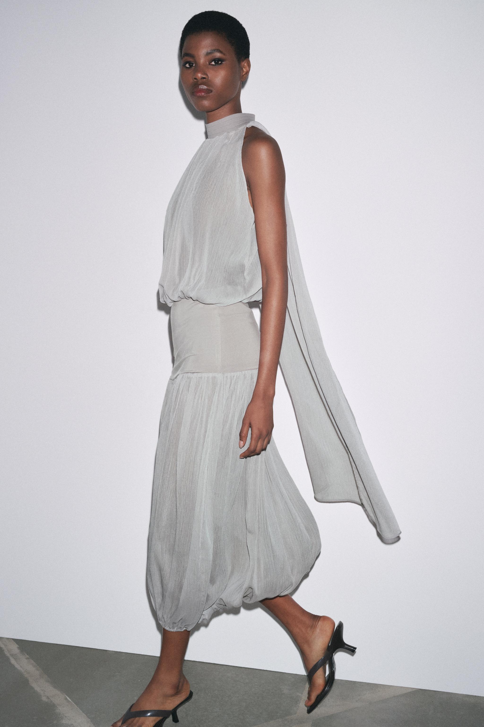 Balloon Midi Skirt