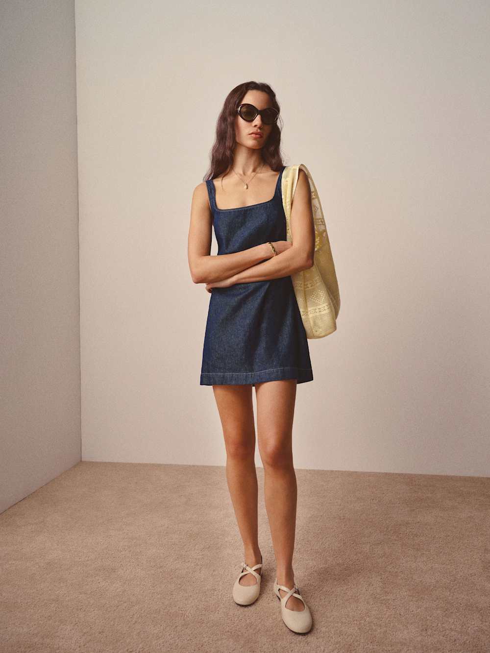 Elinda Denim Mini Dress