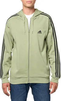 Adidas Essentials 3-Stripes Fleece Full-Zip Hoodie (Men's)