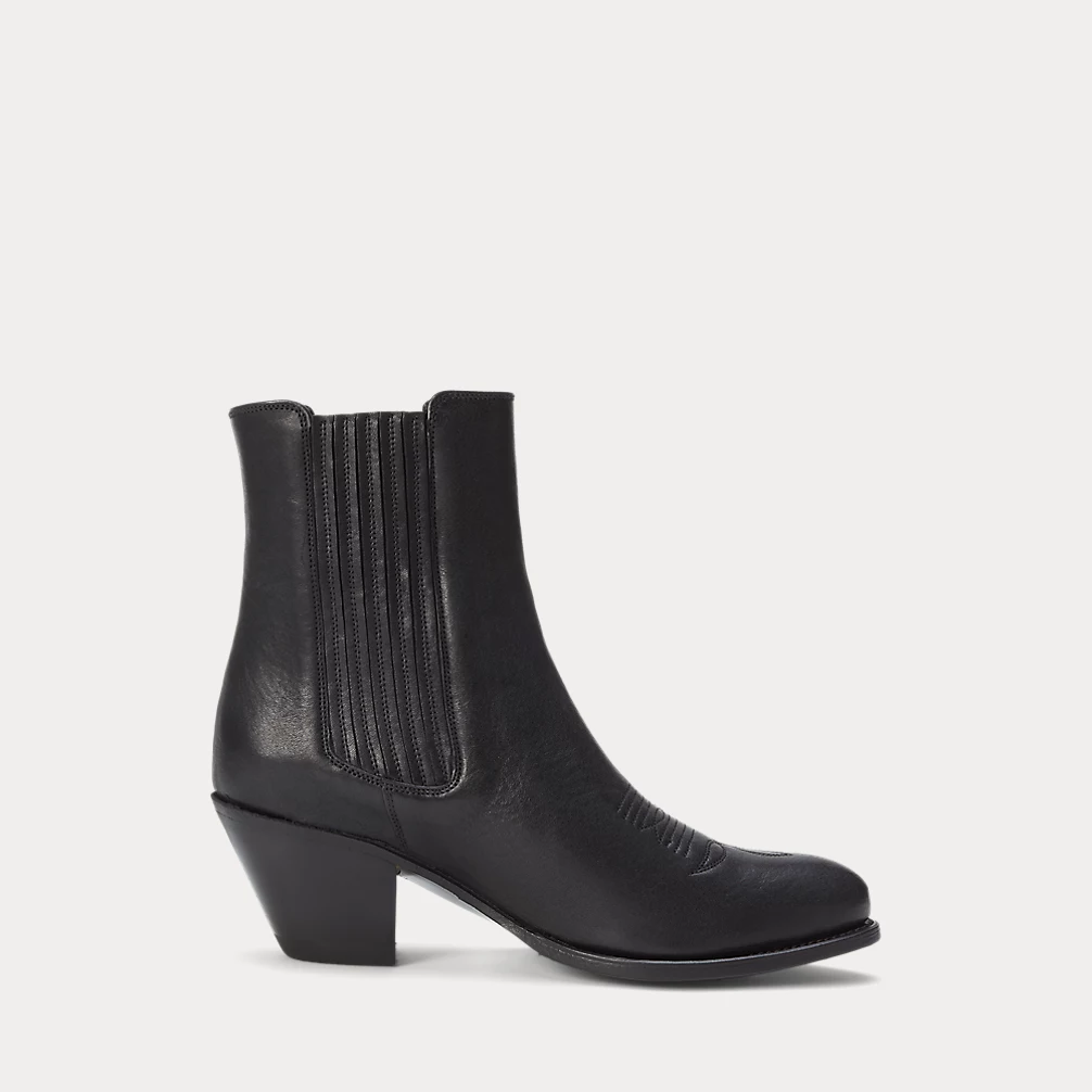 Leather Chelsea Western Boot