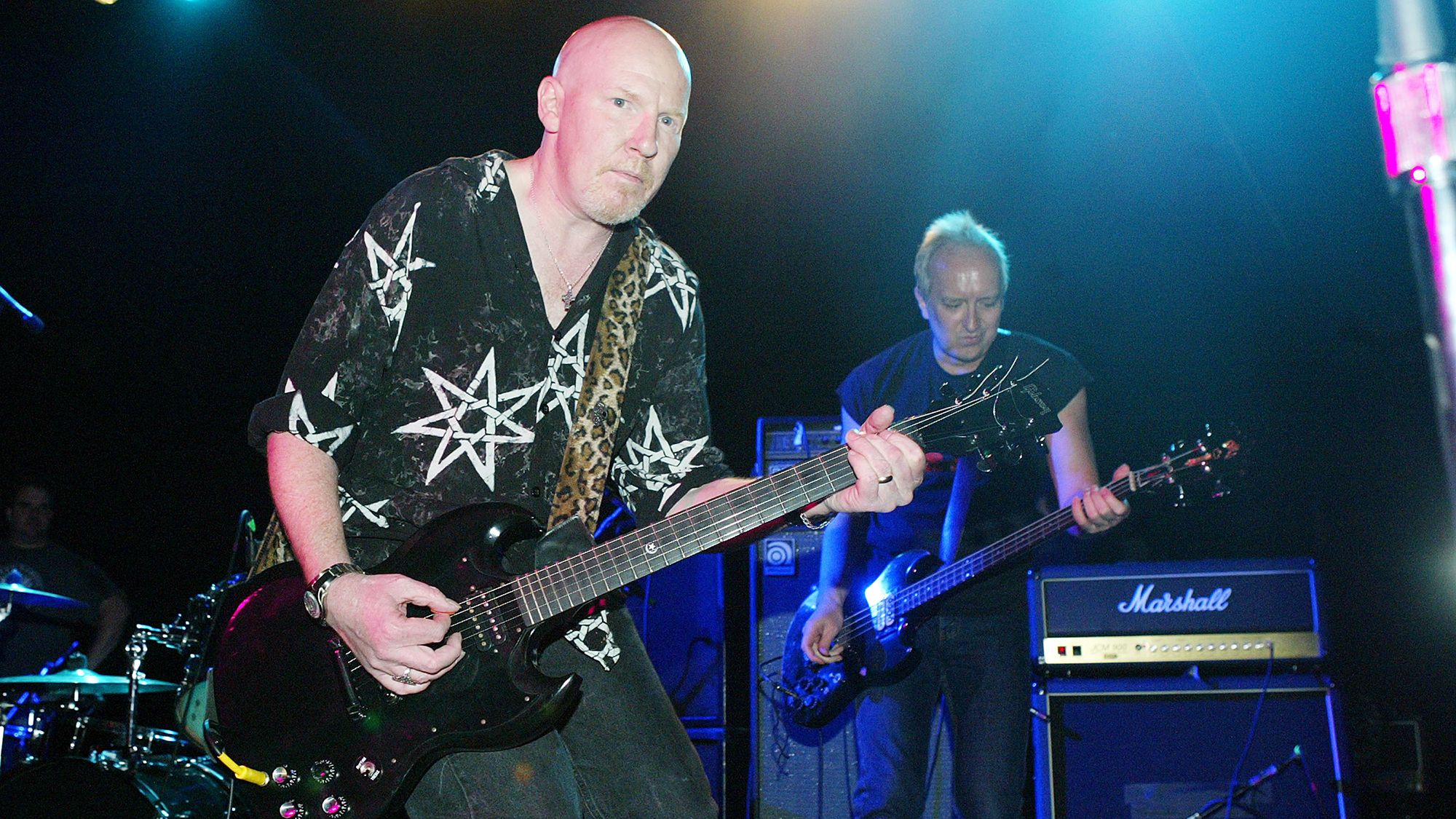 Cheetah Chrome of The Dead Boys performs on stage during "Life's A Gas" at The Annual Joey Ramone Birthday Bash on May 19, 2004 at Irving Plaza, in New York City