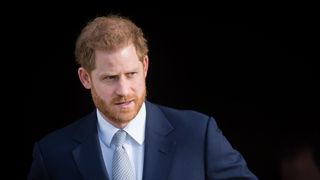 london, england january 16 prince harry, duke of sussex hosts the rugby league world cup 2021 draws for the mens, womens and wheelchair tournaments at buckingham palace on january 16, 2020 in london, england photo by samir husseinwireimage