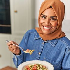 Nadiya Hussain in kitchen