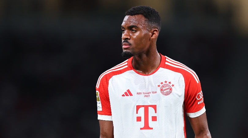 Ryan Gravenberch in action for Bayern Munich during pre-season in July 2023.