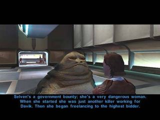 Dialogue plays an important part in KOTOR.