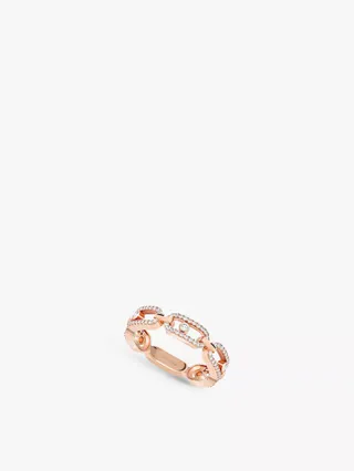 MESSIKA, Move Link Pavé 18ct Gold and 0.43ct Diamond Ring