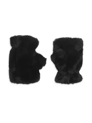 Ariel Faux Fur Fingerless Gloves