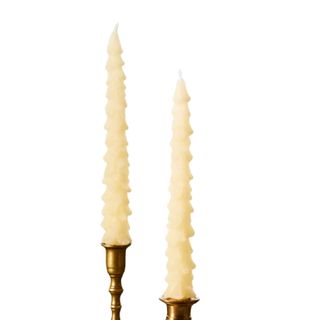 Tree Unscented Taper Candles, Set of 2