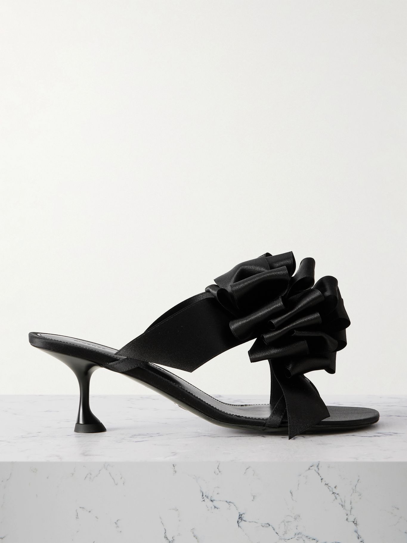 Proenza Schouler, Tee Souvenir Bow-Detailed Satin Mules