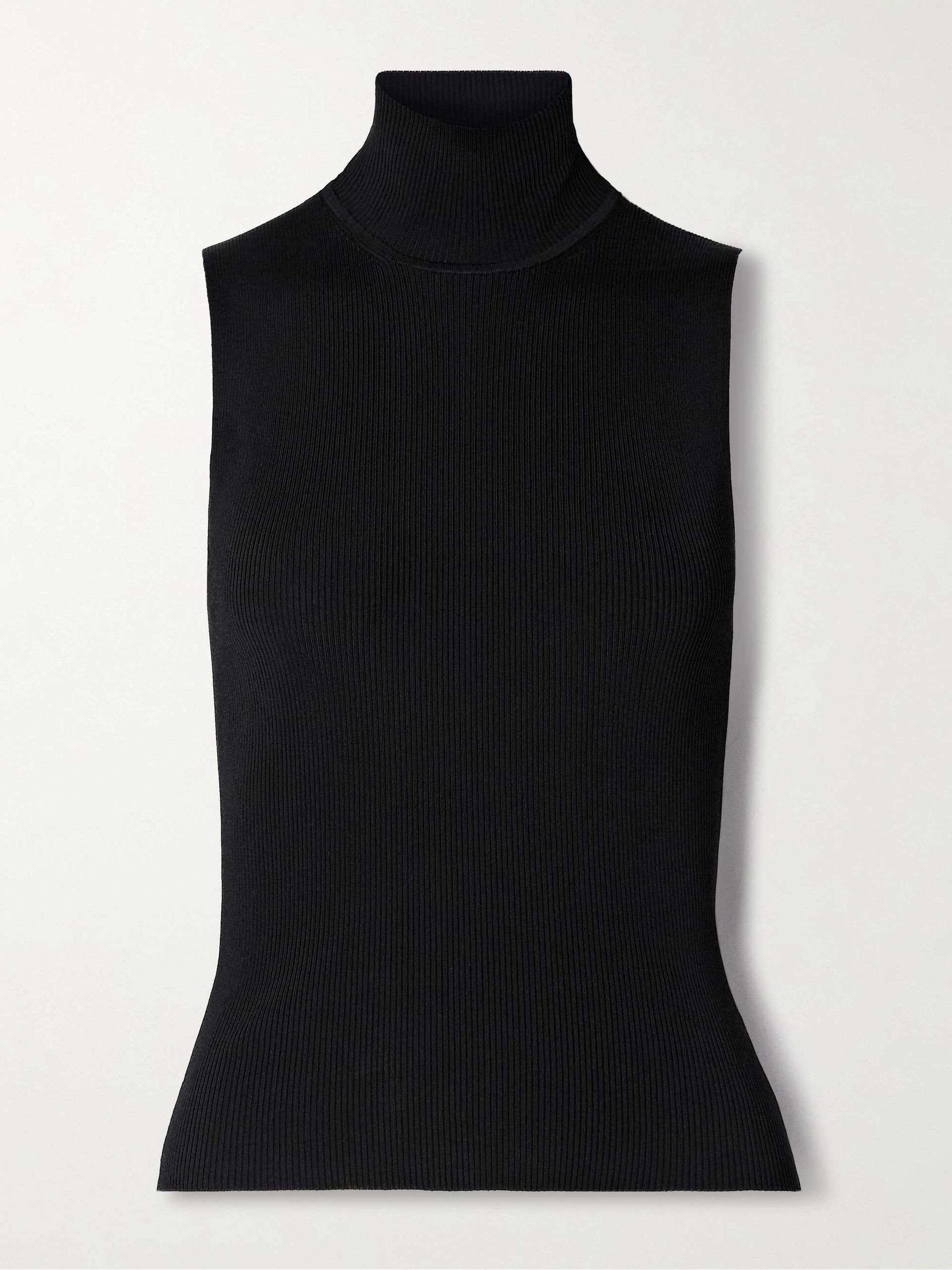 Benita Ribbed-Knit Turtleneck Top