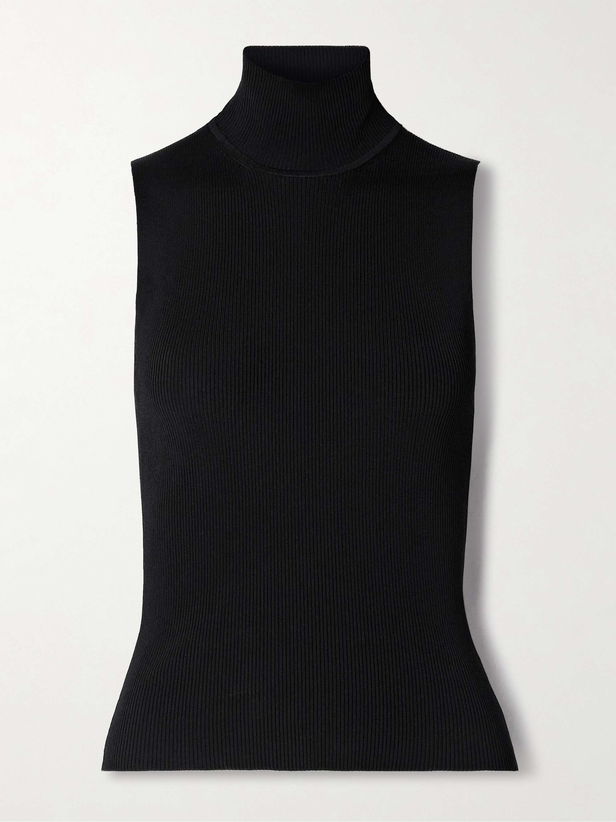 Benita Ribbed-Knit Turtleneck Top