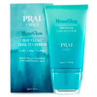 MenoGlow Hot Flush Cool Fix Serum, £28 ($38) | PRAI X M&amp;S