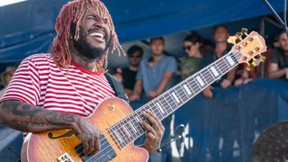 Stephen Bruner of Thundercat performs during the Newport Jazz Festival 2019 at Fort Adams State Park on August 02, 2019 in Newport, Rhode Island