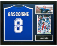 Paul Gascoigne Signed Official Shirt - Framed:Was £300 at Fanatics