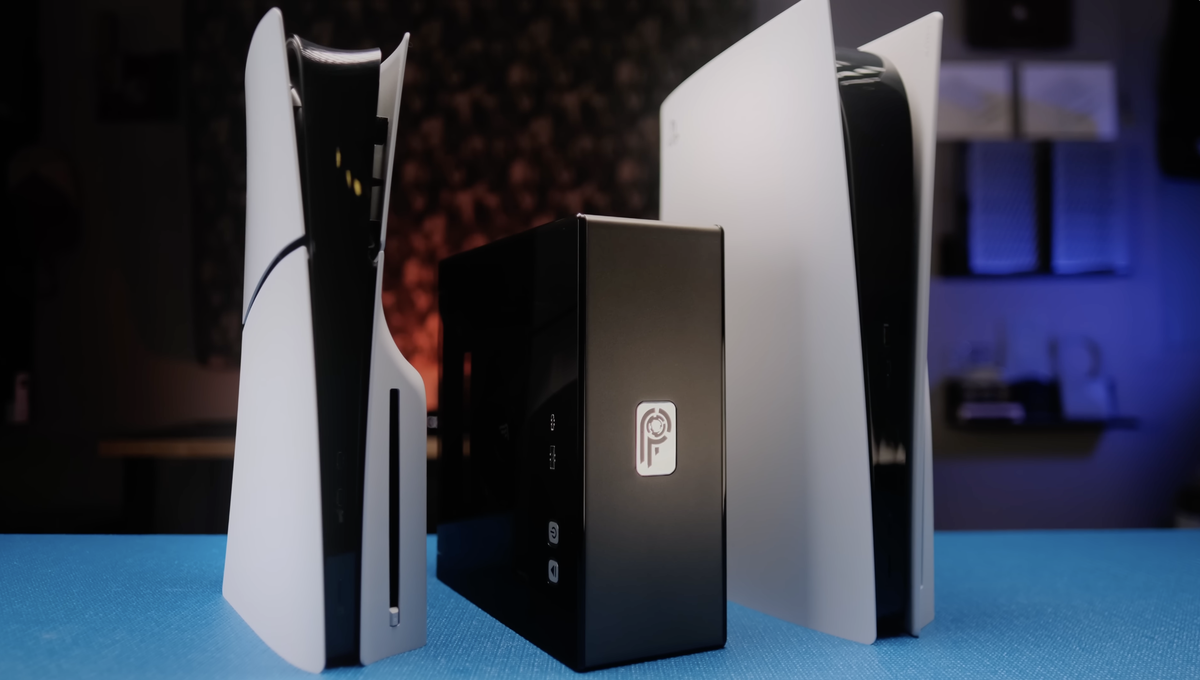 3D-printed PS5 mod squeezes console into tiny 6-liter case, drastically improves performance — custom cooling solution slashes temps and power draw