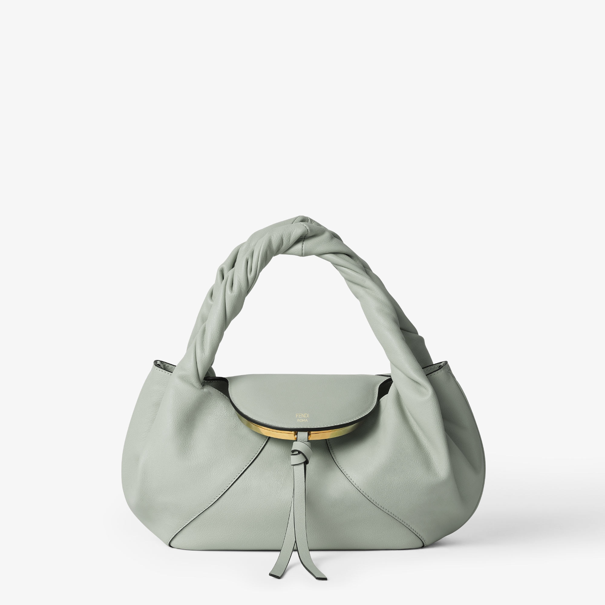 Fendi Spy Smallmatcha Green Leather Bag