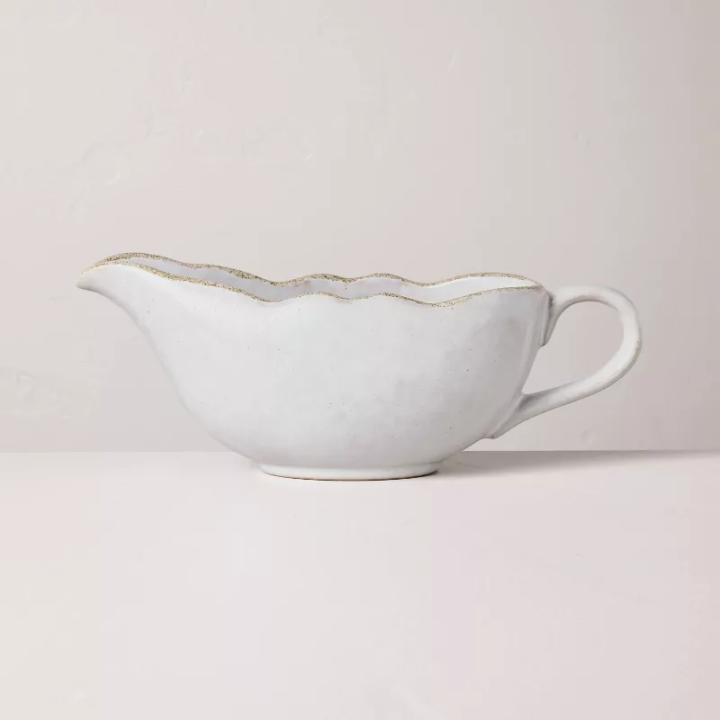 Carved Edge Gravy Boat Cream - Hearth & Hand™ With Magnolia