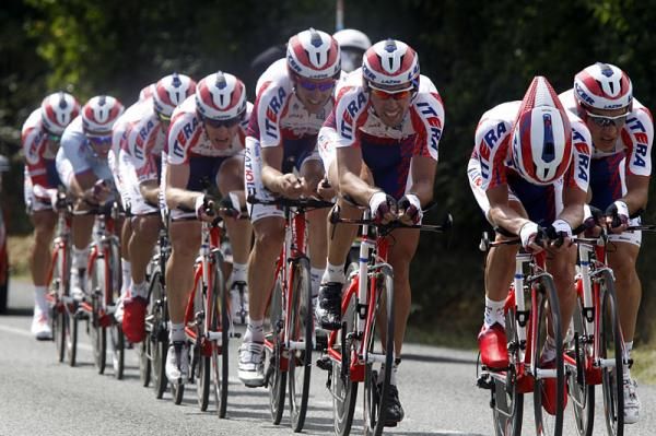 Katusha time trials on stage 2