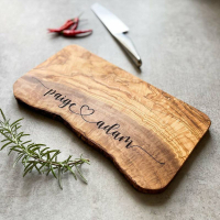 9. The Rustic Dish Personalized Couples Cheeseboard: View at Not on the High Street