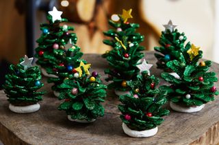 Christmas tree pinecones