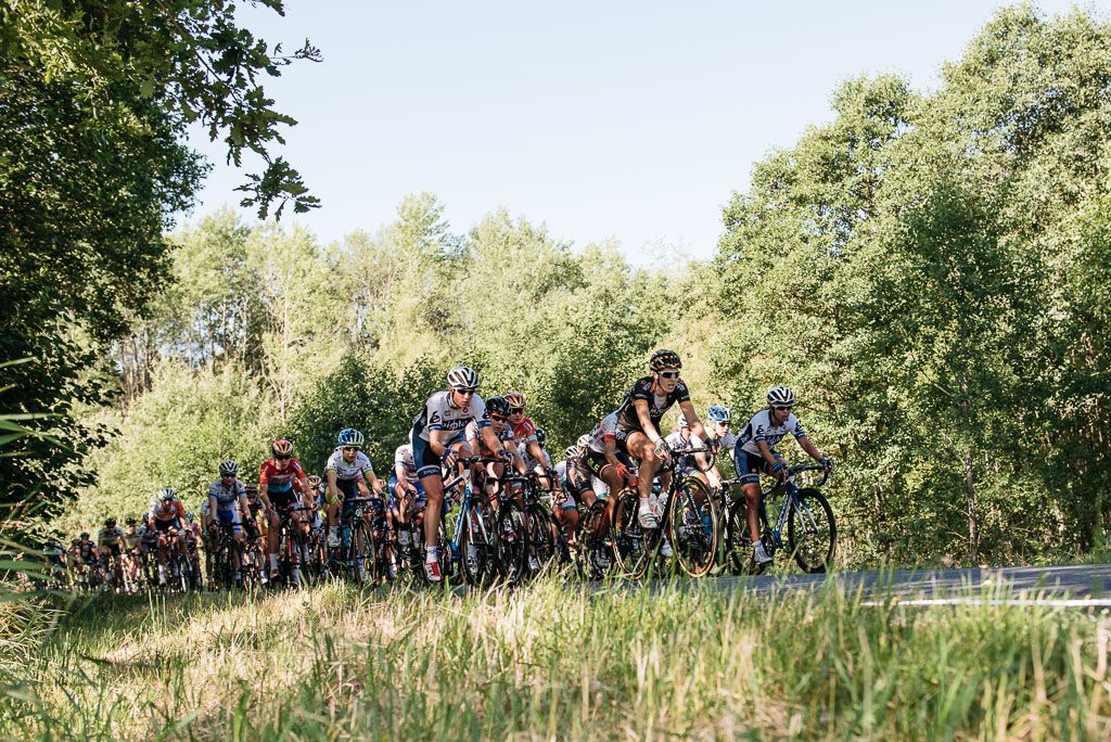 The group ride through the Swedish countryside